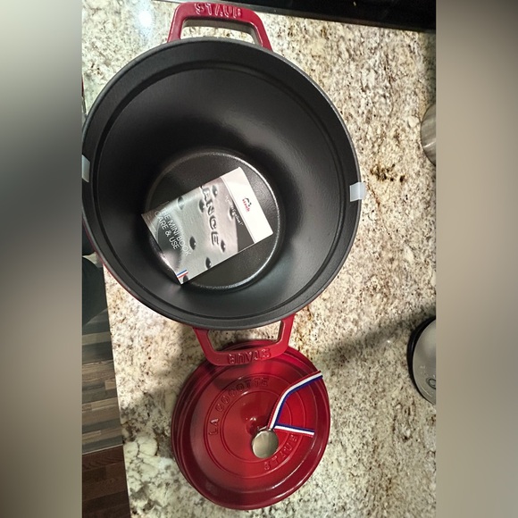 Staub Red Cast Iron Cocotte - Picture 7 of 7